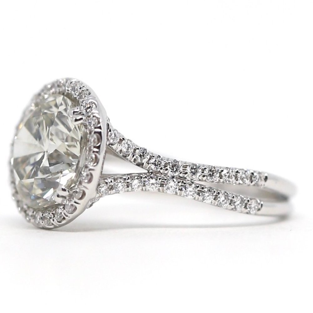 Halo Carat Diamond Engagement Ring Set - Picture 5 of 12